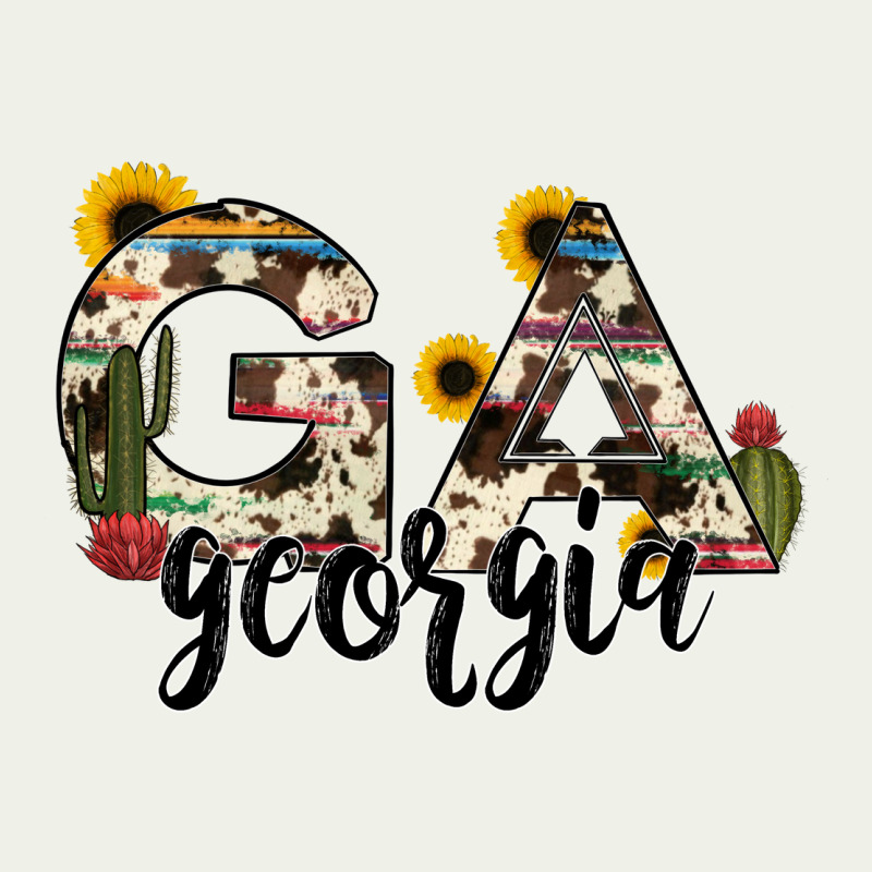 Georgia State Cowhide Serape Cactus Urban Heavy Tee by RanaPortraitStore | Teevron
