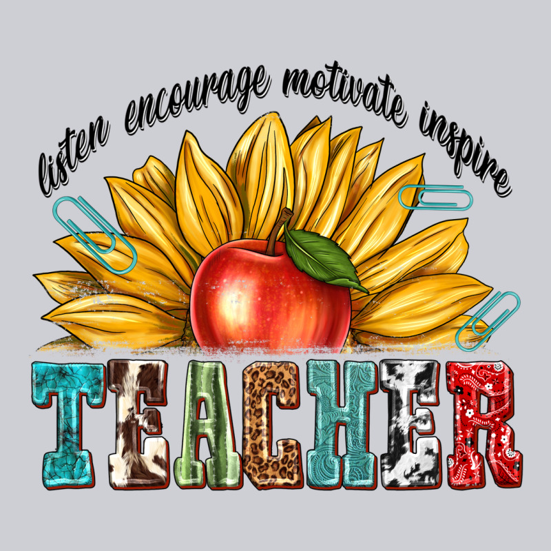 Teacher With Sunflower Heavyweight Sweatshirt by texasbilliewilder | Teevron