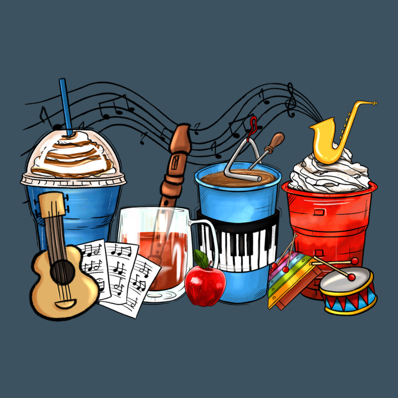 Music Teacher Coffee Cups Urban Heavy Tee by Zillion Design Studio | Teevron