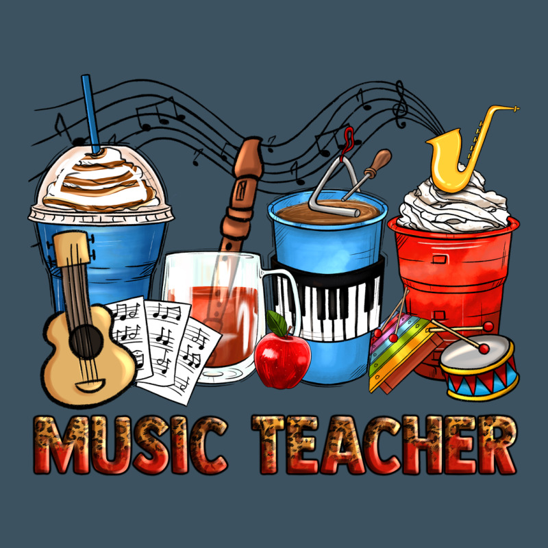 Music Teacher Coffee Cups Urban Heavy Tee by Zillion Design Studio | Teevron