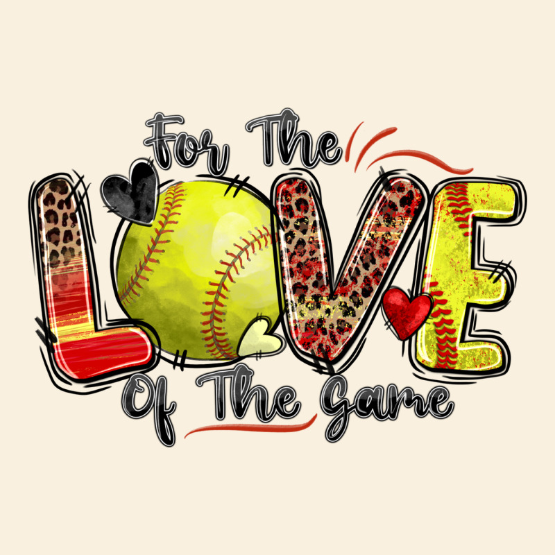 For The Love Of The Game Softball Vintage Hoodie by Zillion Design Studio | Teevron