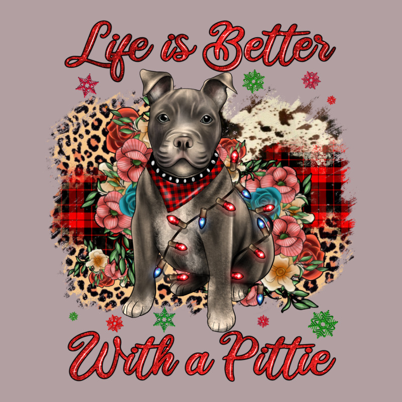 Christmas Life Is Better With A Pittie Vintage Hoodie by JahusDesignShop | Teevron