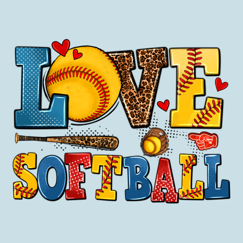 Love Softball Ladies Tee by AdoDesignShop | Teevron