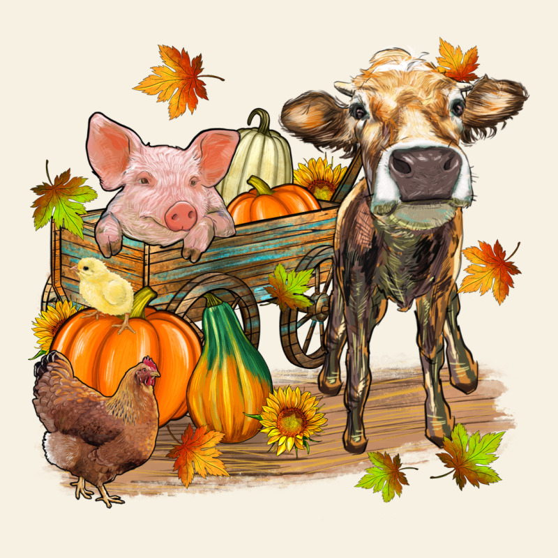 Fall Farm Animals Vintage Tee by Zillion Design Studio | Teevron