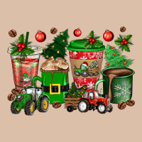 Christmas Tractor Coffee Cups Urban Heavy Tee | Teevron