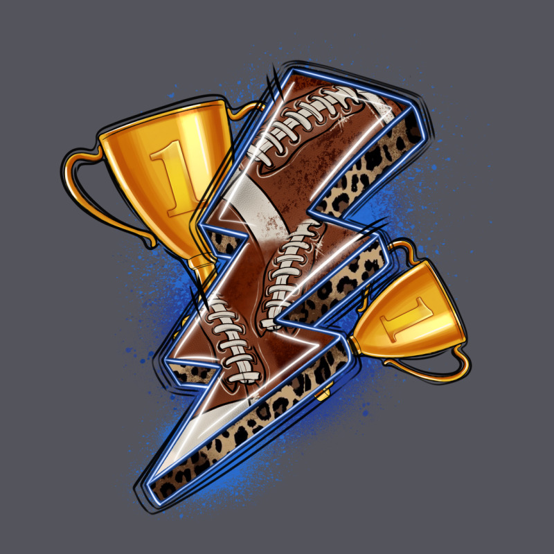 Football Lightning Bolt Vintage Hoodie by Zillion Design Studio | Teevron