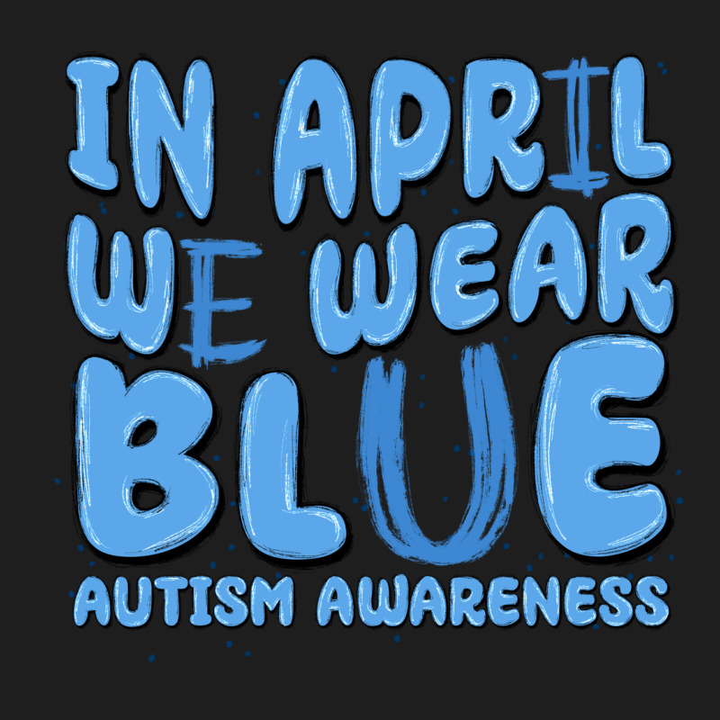 In April We Wear Blue Autism Awareness Heavyweight Hoodie by MaliasSmallBusiness | Teevron