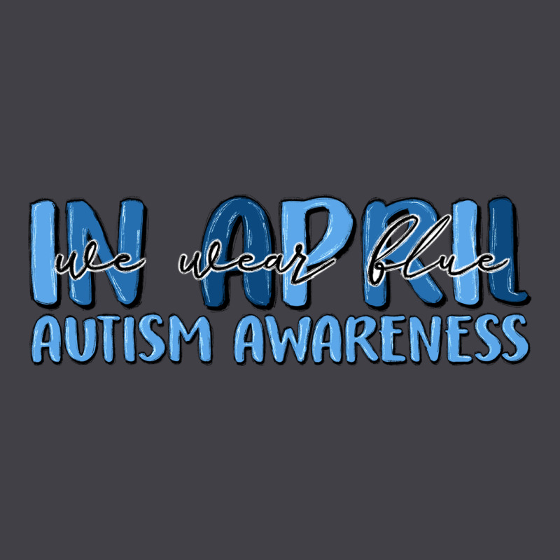 In April We Wear Blue Autism Awareness Heavyweight Hoodie by MaliasSmallBusiness | Teevron