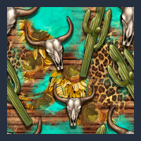 Western Bull Skull And Cactus Seamless Pattern Zipper Hoodie | Teevron