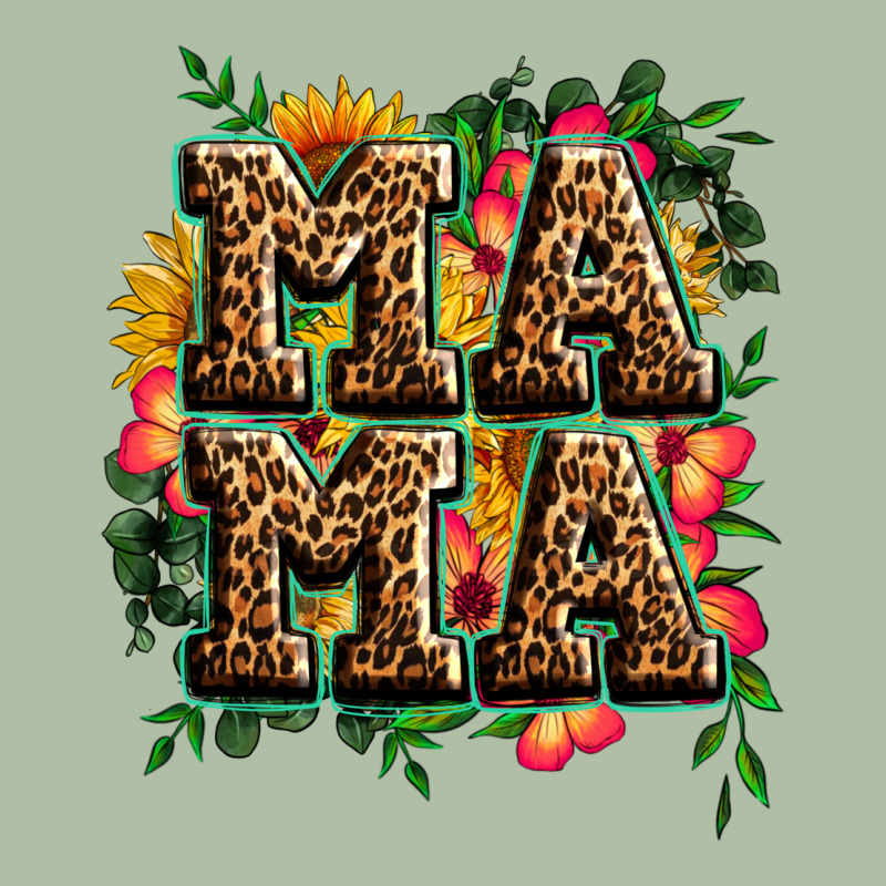 Floral Leopard Mama Urban Heavy Tee by Zillion Design Studio | Teevron