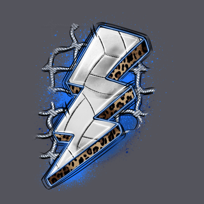 Volleyball Lightning Bolt Vintage Hoodie by Zillion Design Studio | Teevron