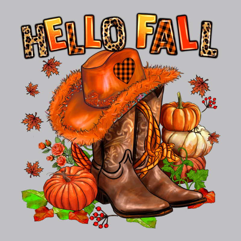 Hello Fall Pumpkins  Cowgirl  And Roses Long Sleeve Tee by AdoDesignShop | Teevron