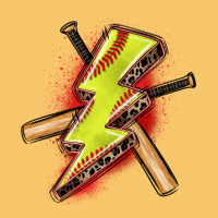Softball Lightning Bolt Vintage Hoodie | Teevron