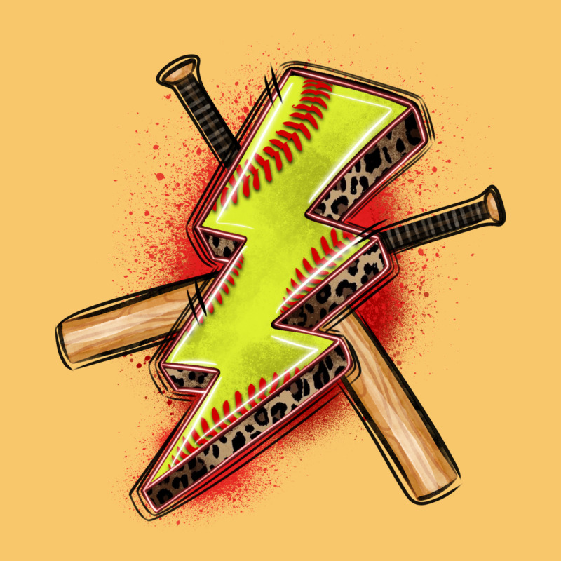 Softball Lightning Bolt Vintage Hoodie by Zillion Design Studio | Teevron