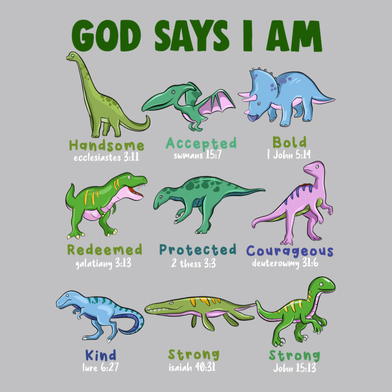 God Says I Am Dinosaurs Long Sleeve Tee by JahusDesignShop | Teevron