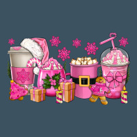 Pink Christmas Coffee Cups Urban Heavy Tee | Teevron