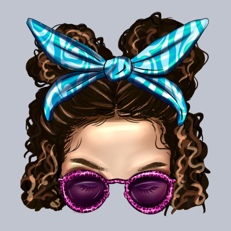 Messy Bun Mom And Pink Leopard Sunglasses Premium Hoodie by BundleAndBundleShop | Teevron