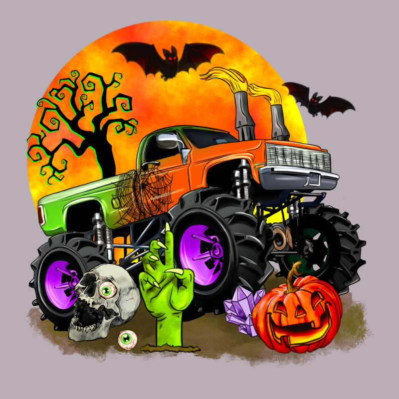 Halloween Monster Truck Vintage Tee by Zillion Design Studio | Teevron