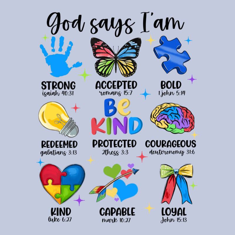 God Says I Am Autism Long Sleeve Tee by JahusDesignShop | Teevron