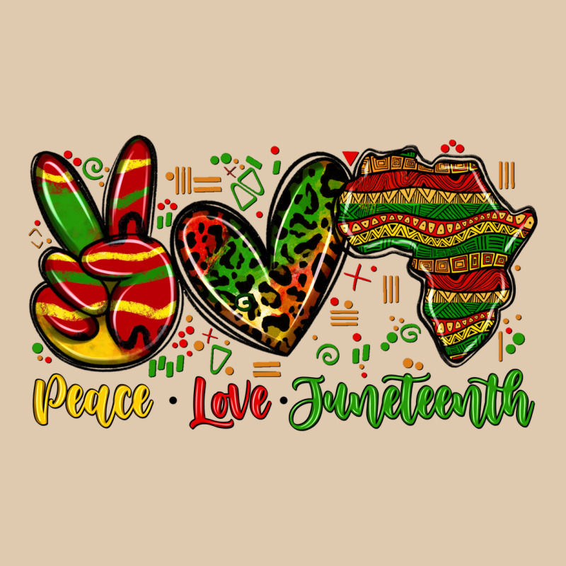 Peace Love Juneteenth Heavyweight Sweatshirt by Zillion Design Studio | Teevron