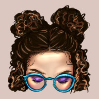 Messy Bun Mom And Glitter Glasses Premium Hoodie | Teevron
