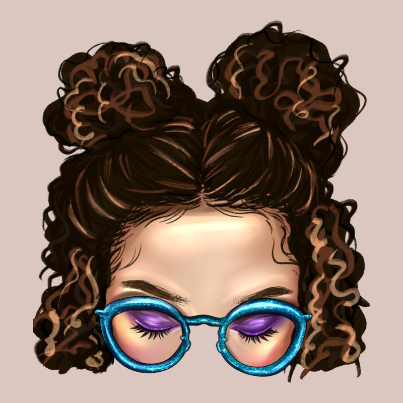 Messy Bun Mom And Glitter Glasses Premium Hoodie by BundleAndBundleShop | Teevron