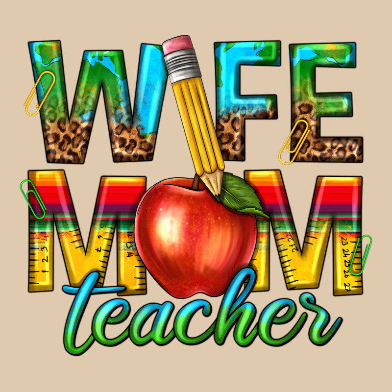 Wife Mom Teacher Heavyweight Sweatshirt by texasbilliewilder | Teevron