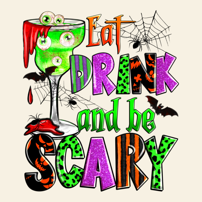 Eat Drink And Be Scary Vintage Tee by Zillion Design Studio | Teevron