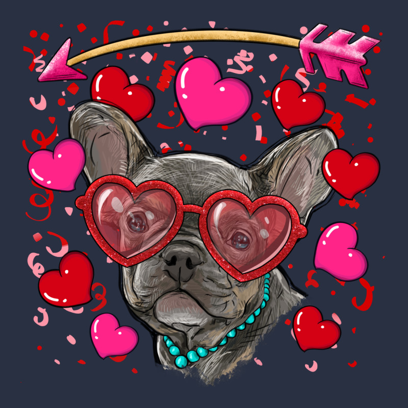 Valentine's Day French Bulldog Puppy Heavyweight Sweatshirt by RanaPortraitStore | Teevron