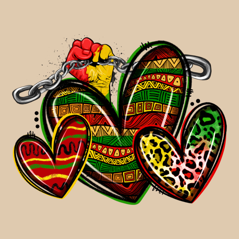 Juneteenth Hearts Heavyweight Sweatshirt by Zillion Design Studio | Teevron