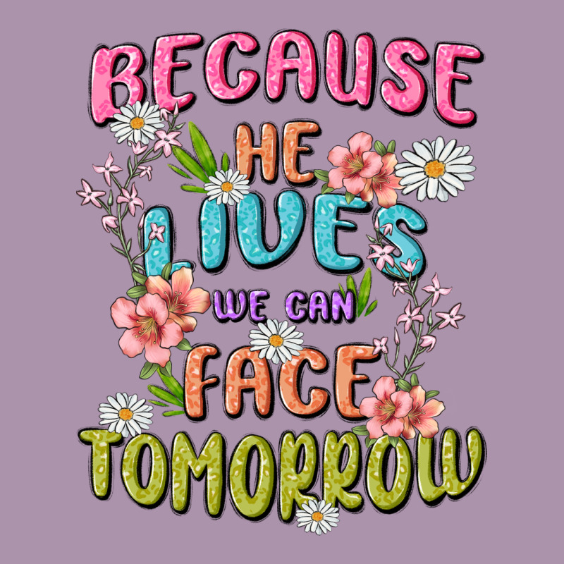 Because He Lives Face Tomorrow Heavyweight Hoodie by MaliasSmallBusiness | Teevron