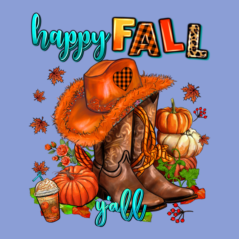 Happy Fall Y'all  Cowgirl Long Sleeve Tee by AdoDesignShop | Teevron