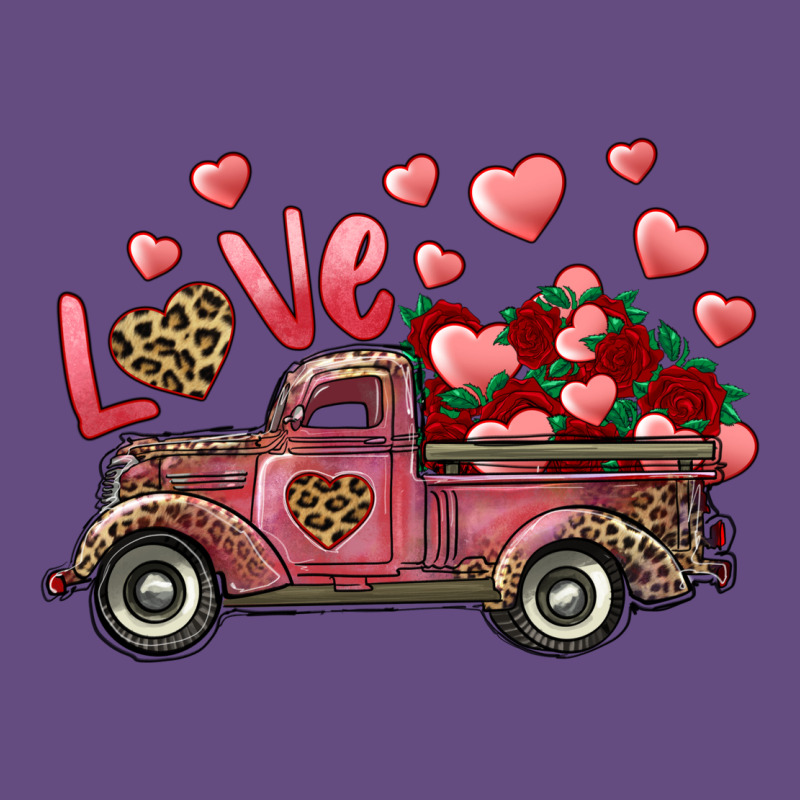 Love Truck With Roses And Leopard Vintage Hoodie by RanaPortraitStore | Teevron