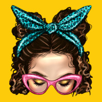 Messy Bun Mom With Leopard Bandana Premium Hoodie | Teevron