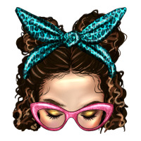 Messy Bun Mom With Leopard Bandana | Teevron