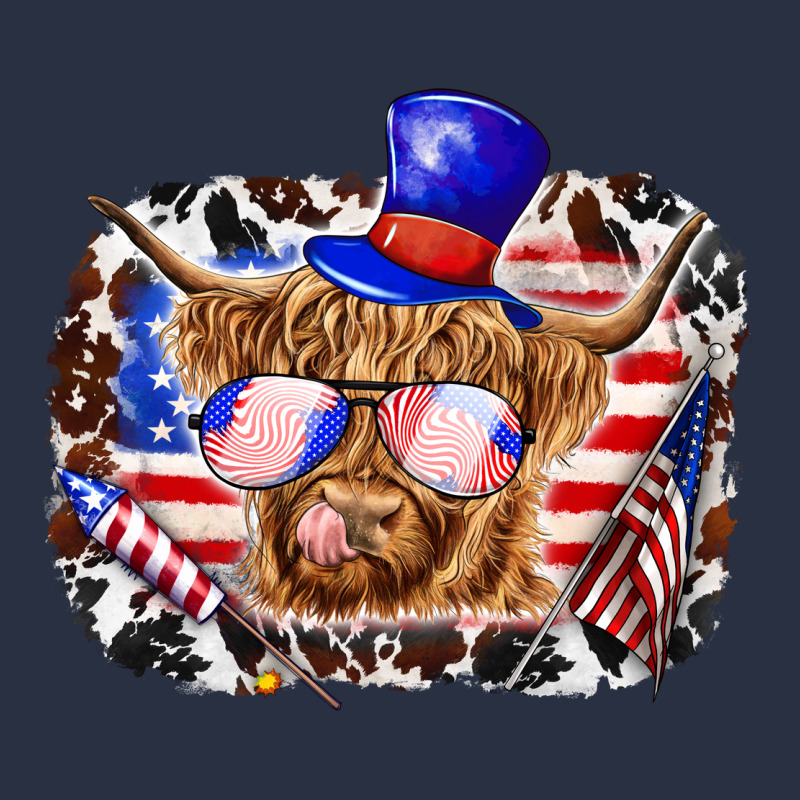 4th Of July Cow Heavyweight Sweatshirt by texasbilliewilder | Teevron
