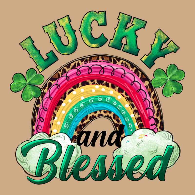Lucky And Blessed Rainbow Vintage Hoodie by RanaPortraitStore | Teevron
