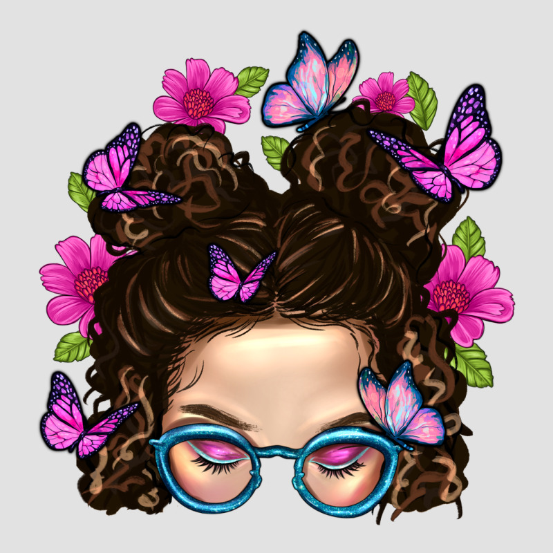 Messy Bun Mom With Butterfly Premium Hoodie by BundleAndBundleShop | Teevron