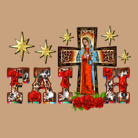 Faith Our Lady Of Guadalupe Cross Vintage Tee | Teevron