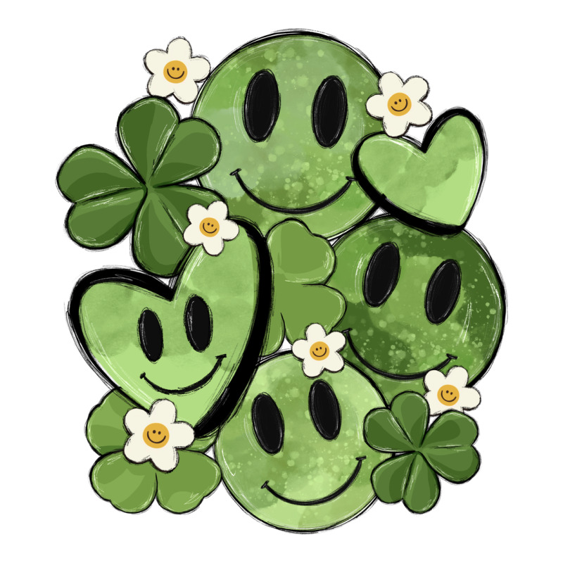 St. Patrick's Day Green Smile Heavyweight Hoodie by MaliasSmallBusiness | Teevron