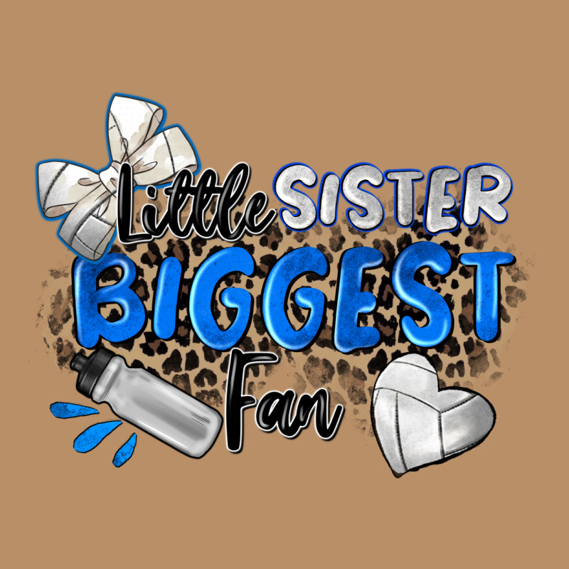 Little Sister Biggest Fan Volleyball Vintage Hoodie by Zillion Design Studio | Teevron