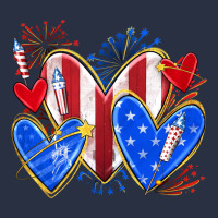4th Of July Hearts Heavyweight Sweatshirt | Teevron