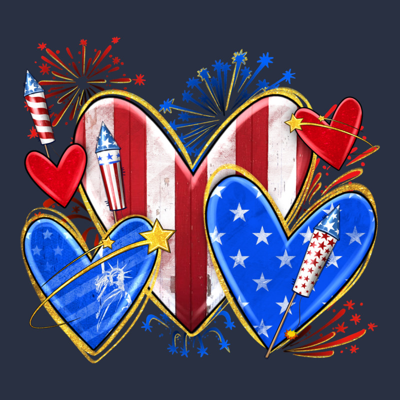 4th Of July Hearts Heavyweight Sweatshirt by texasbilliewilder | Teevron