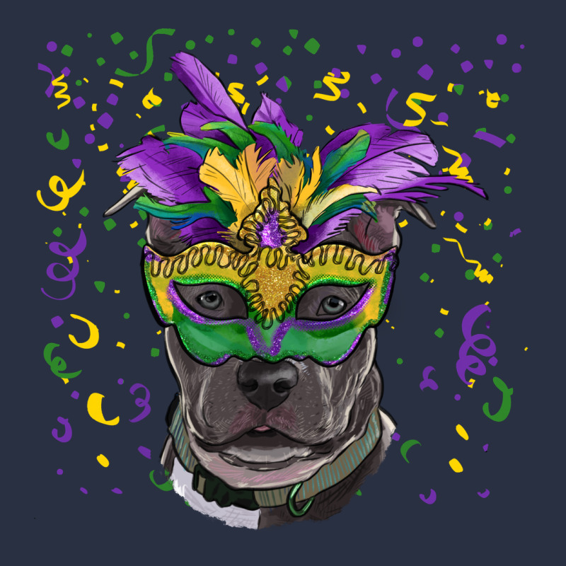Mardi Gras  Mask Pitbull Heavyweight Sweatshirt by RanaPortraitStore | Teevron