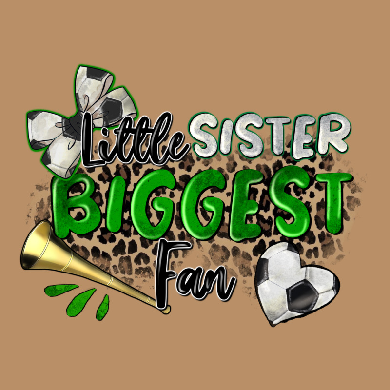 Little Sister Biggest Fan Soccer Vintage Hoodie by Zillion Design Studio | Teevron