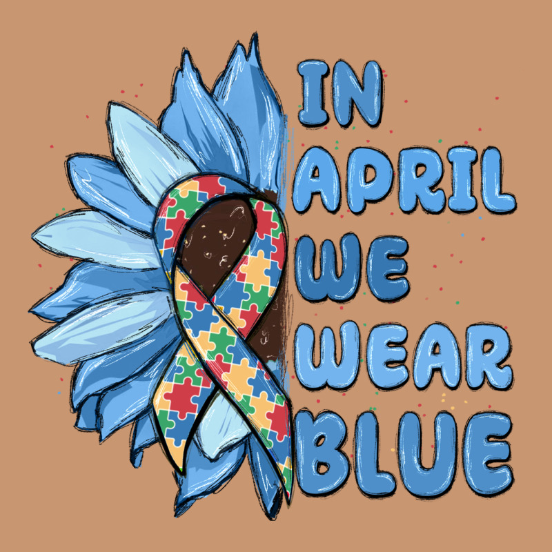 In April We Wear Blue Heavyweight Hoodie by MaliasSmallBusiness | Teevron