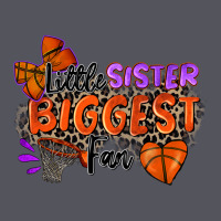 Little Sister Biggest Fan Basketball Vintage Hoodie | Teevron