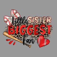 Little Sister Biggest Fan Baseball Vintage Hoodie | Teevron