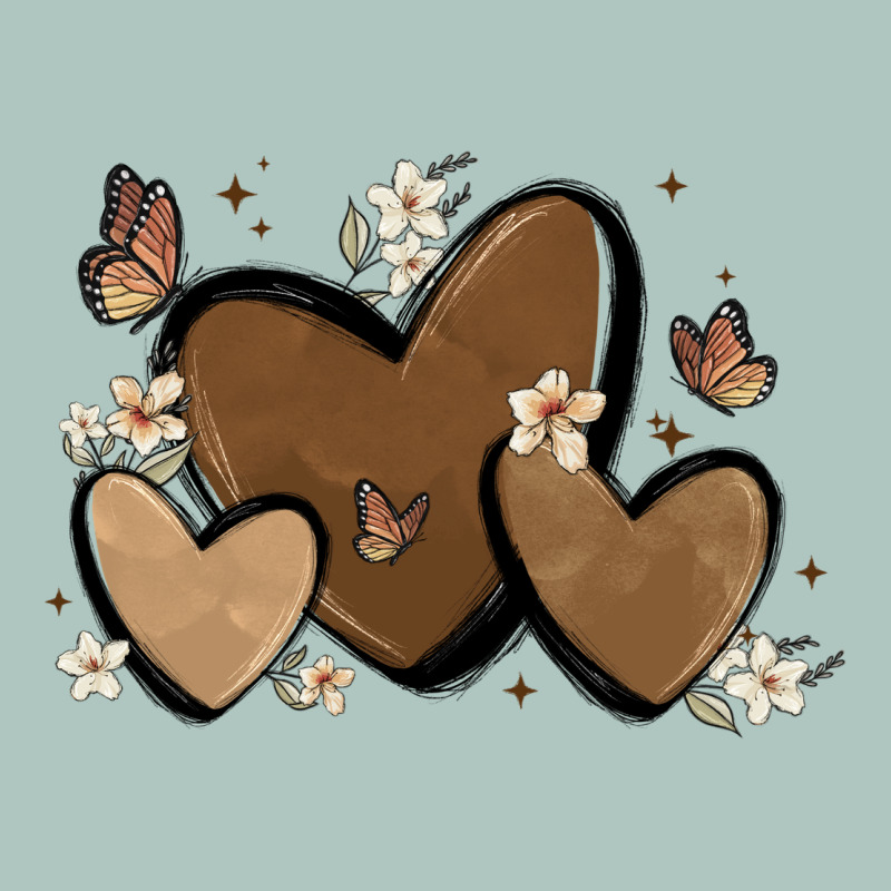 Melanin Hearts Premium Sweatshirt by MaliasSmallBusiness | Teevron