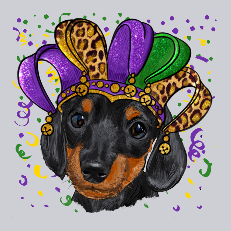 Mardi Gras Hat Dachshund Puppy Heavyweight Sweatshirt by RanaPortraitStore | Teevron